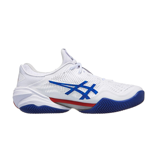 Giày tennis Asics Court FF 3 Novak CLAY White/Blue Men's Shoes | Giày tennis Asics