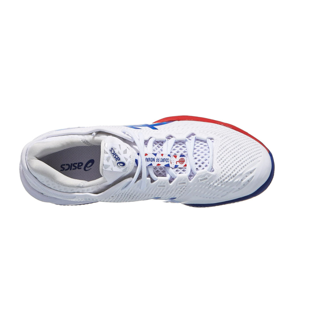 Giày tennis Asics Court FF 3 Novak CLAY White/Blue Men's Shoes | Giày tennis Asics
