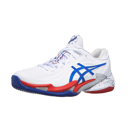Giày tennis Asics Court FF 3 Novak CLAY White/Blue Men's Shoes | Giày tennis Asics