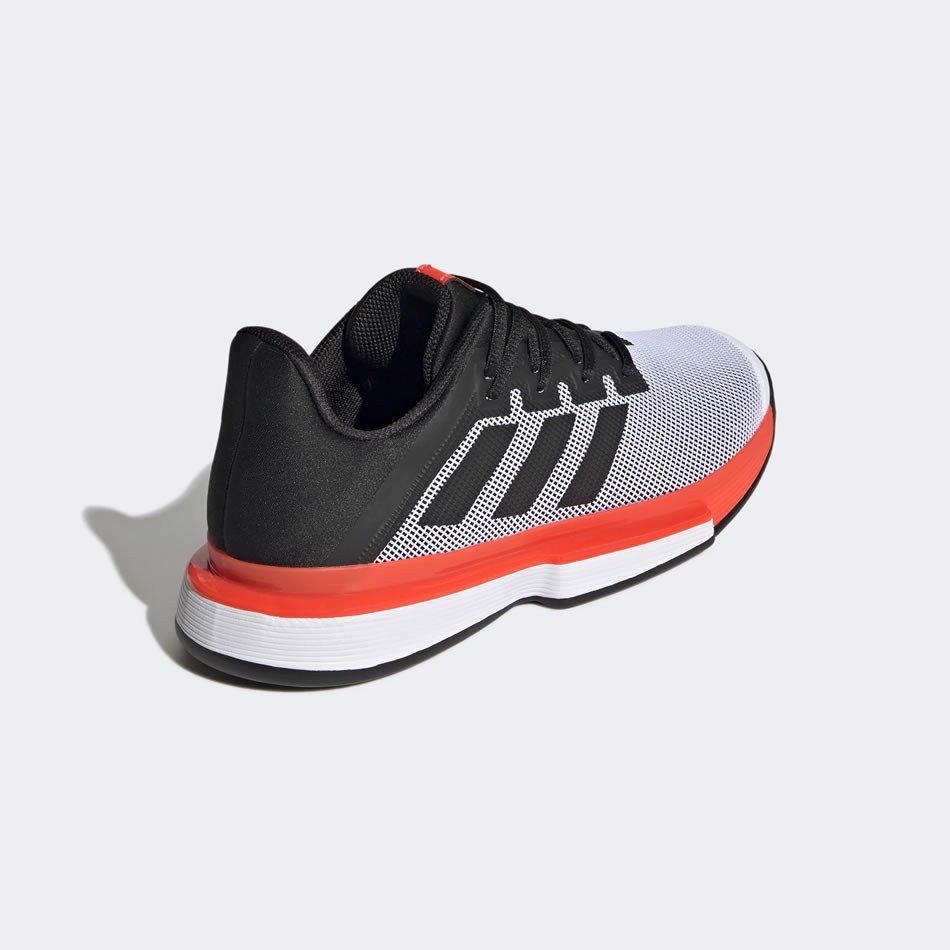 Giày Tennis Adidas SOLEMATCH Bounce Black/Silver Red | Giày