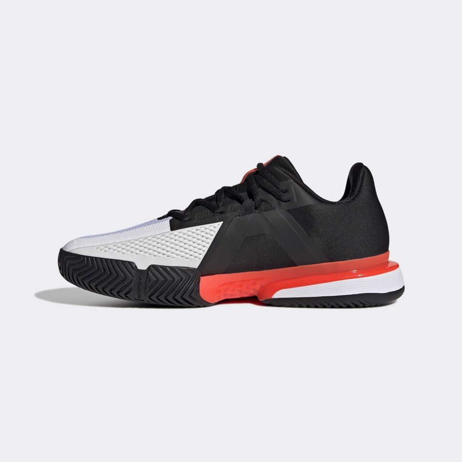 Giày Tennis Adidas SOLEMATCH Bounce Black/Silver Red | Giày