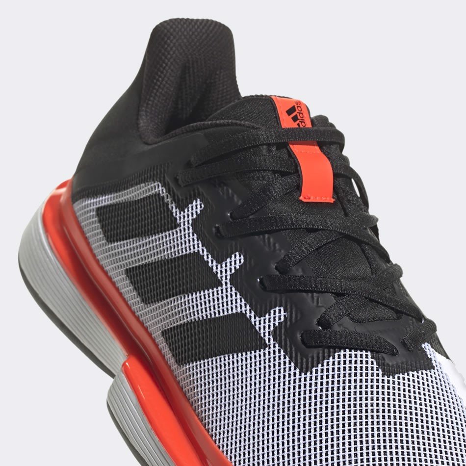 Giày Tennis Adidas SOLEMATCH Bounce Black/Silver Red | Giày
