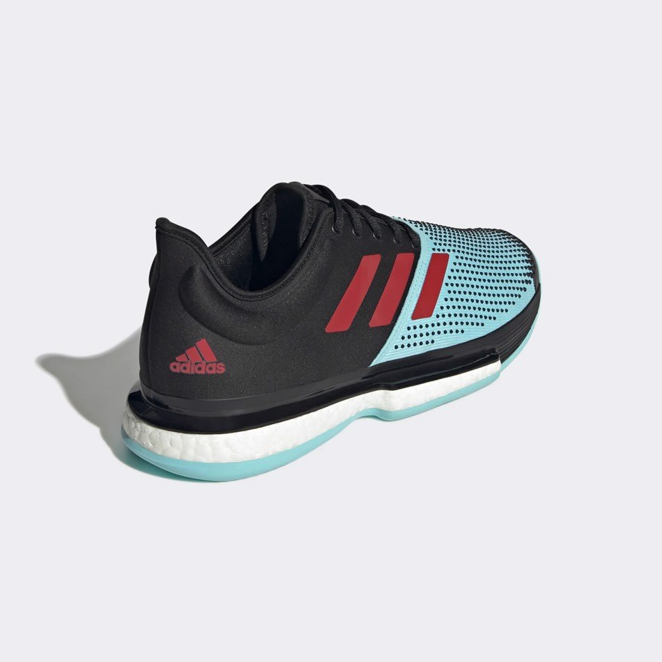 Giày Tennis Adidas SOLE COURT Boost Primeblue black/Aqua | Giày